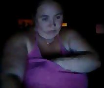 Fat whore with massive tits on webcam