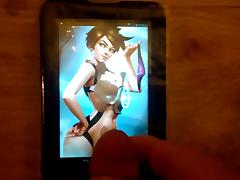 Cum Tribute to Tracer (Overwatch)