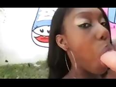 Pretty Ebony girl - she deserve more Cum