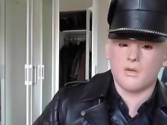 motard cuir masturbation leather biker