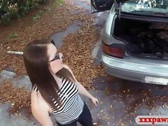 Cute slut in glasses pounded by pawn man at the pawnshop