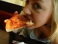 German - My everyday life Pizza and cum