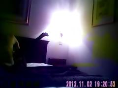 Black prostitute fucks client in hotel (hidden cam)