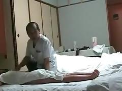 A masseuse takes advantage of a sexy legal age teenager