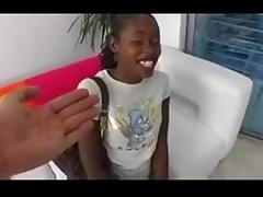 Young ebony angel fuck and facial