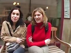 Pretty Lesbians decide to fuck a Black man