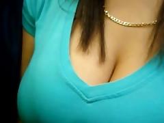 Latina Turquoise Top Massive Tits Part 2