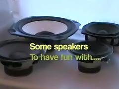 hawt speakers and subwoofers make me cum another time