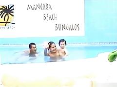 Couple on a holiday to mancora beach bungalos makes a sextape