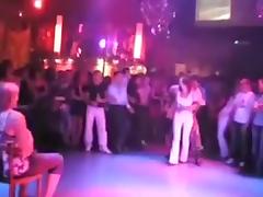 A male stripper dances for my friend in a club in hidden cam
