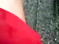 girl gives her bf a handjob in public during daytime in the park