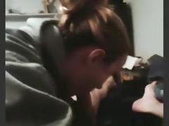 girl hates to suck cock, nags about it and gets a facial.