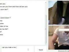 Horny girl has cybersex with a german guy on omegle