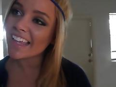 Really cute college-aged blonde gets fucked