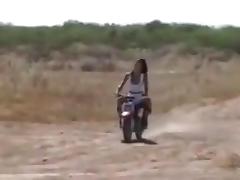 Dirtbike Ride Turns Into Hot Public Blowjob