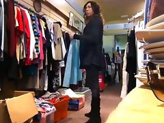 tranny clothes shopping stripping public