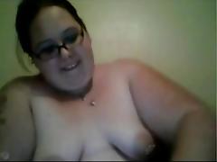Cute Horny Fat BBW college girl GF masturbating her Wet pussy-1