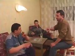 Stepdad comes home and joins in the fucking !