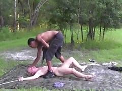 Bound slave white boy own