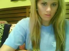 Skype hot blond !