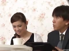 Hot Japanese woman getting nailed right after the sensual massage