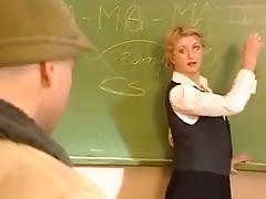 Blonde proffesor anal
