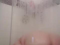 Wife playing with herself in the shower