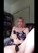 mature milf loves watching porn and masturbating