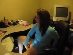 Watching her have webcam sex