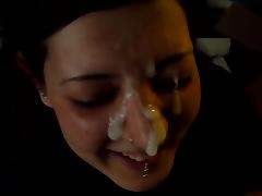 cum on her nose