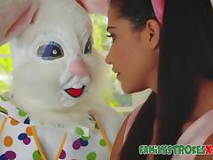 Easter Bunny Fucks Horny Teen