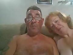 Older man cums on wife