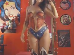 Busty wonder woman webcam