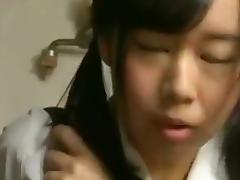 Big boobs japanese schoolgirl fucks older man