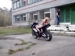 Bike topless stripper