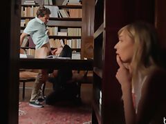 Bisexual sex at the library with hot girl is memorable for Mackenzie Moss