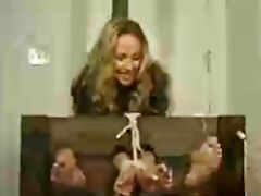 sexy lady tickle on the stocks (old video)