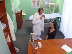 Vanessa Tiger spreads her legs during the doctors appointment