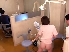 JAV star Eimi Fukada real Japanese dentist office risky sex