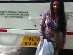 Sexy Pakistani girl change dress on road