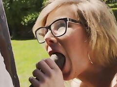 MARISKAX Hot blonde Tina treated to a BBC outdoors