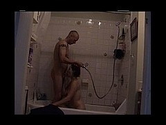 My ex girlfriend and I playing in the shower