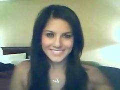 cute brunete on webcam