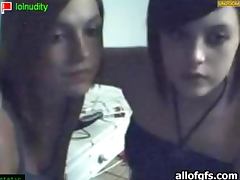 Teasing Lesbian Babes Play for the Webcam