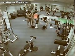 Hot Threesome at the Gym gets Filmed