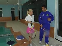 Sexy Tennis Babe Gets Pounded By Her Instructor