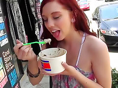 Yummy teen redhead makes reality porn