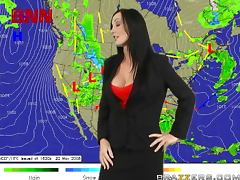 Anchorman Fucks The Big Breasted Weather Lady Melissa Lauren