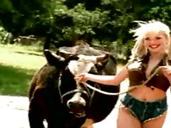 Blonde Babe Angela Is Solo and Naked On A Horse Ranch