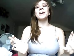 Girl shows boobs on cam